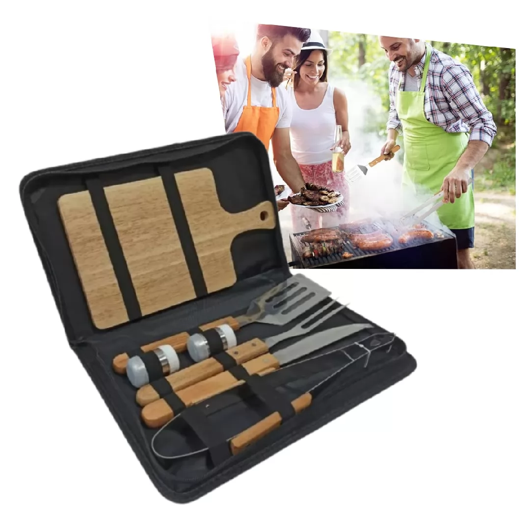 Kit X7 para Parrillada Asado Estuche