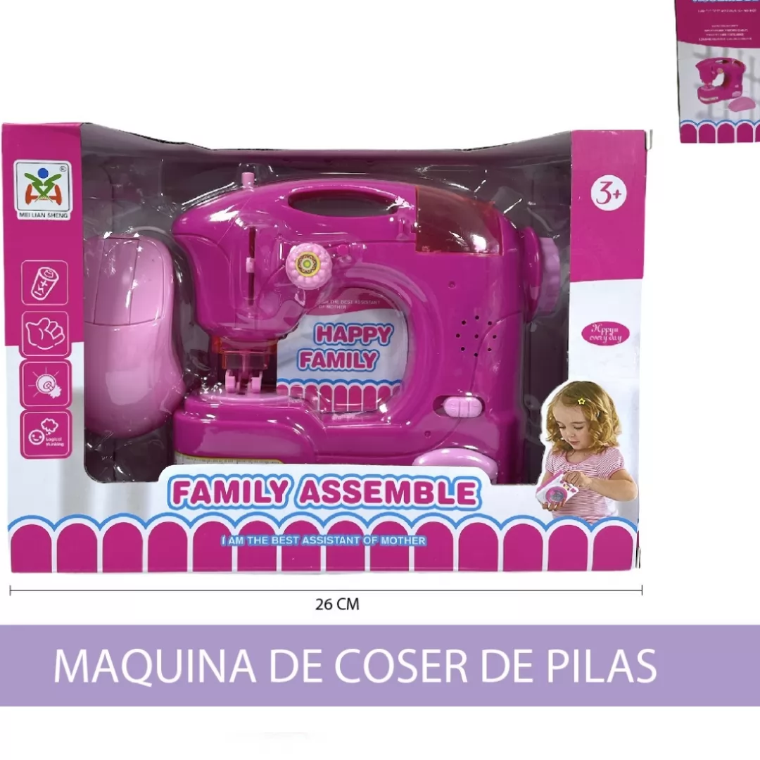 Máquina de Coser de Juguete Rosa