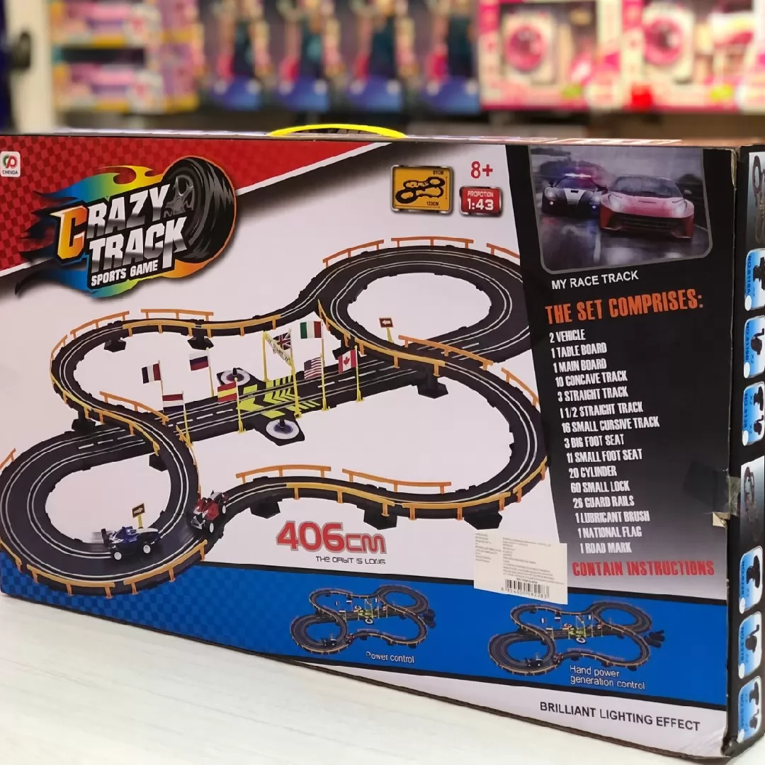 Pista Carro Eléctrica Crazy Track 406