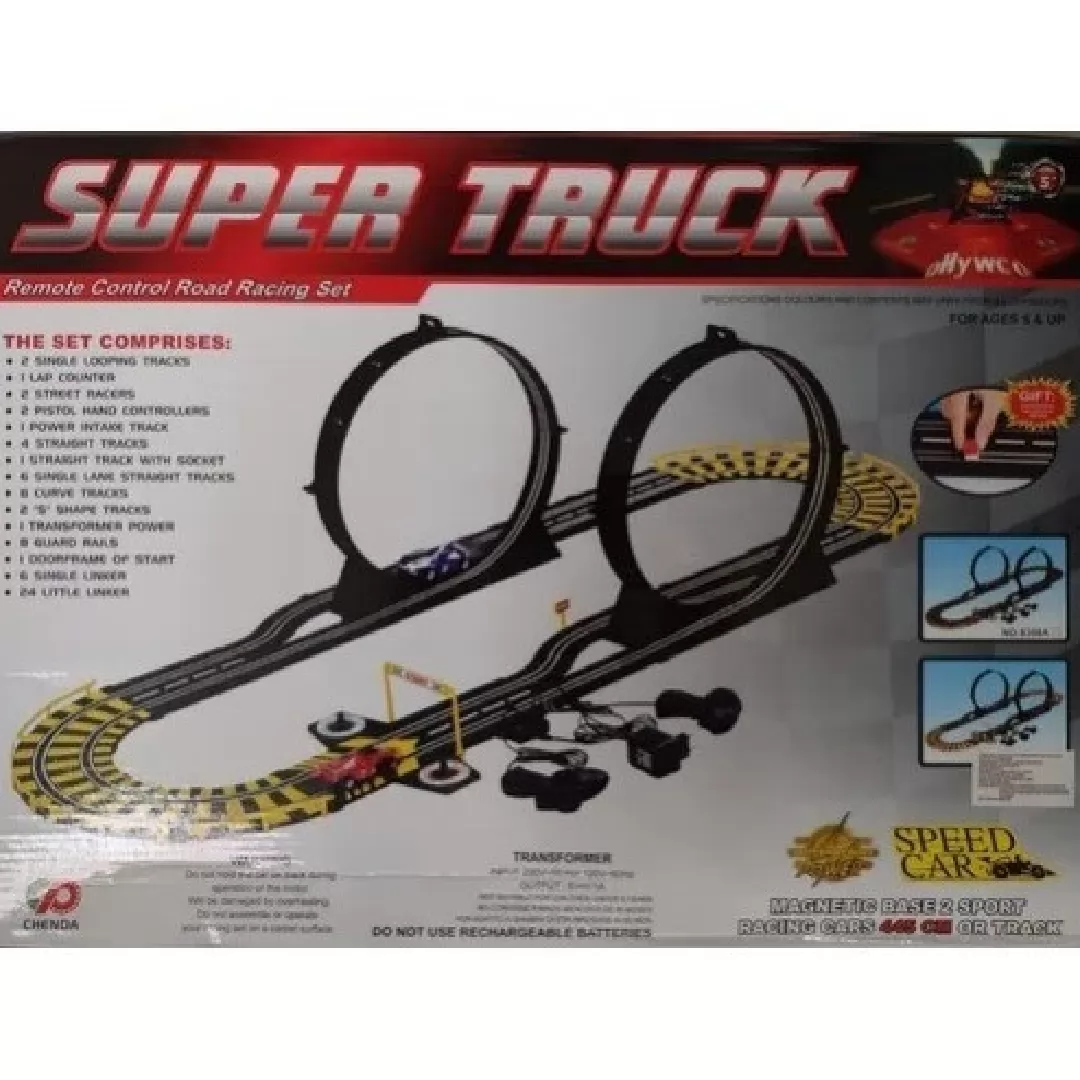 Pista Carro Eléctrica Crazy Track 406